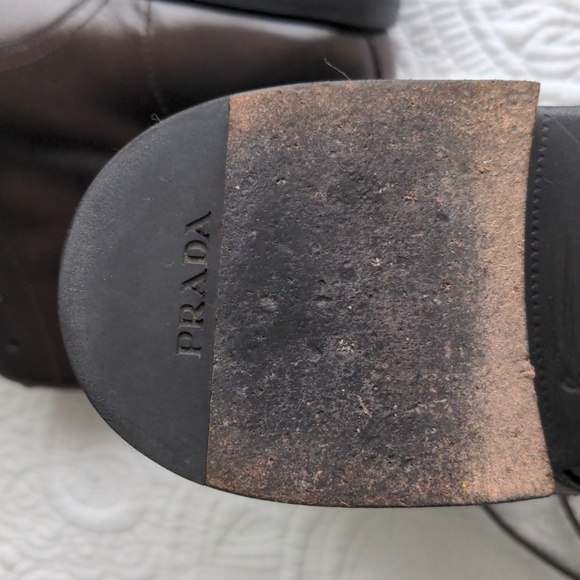 Prada Men's Brown Lace-up Boots - Picture 11 of 11